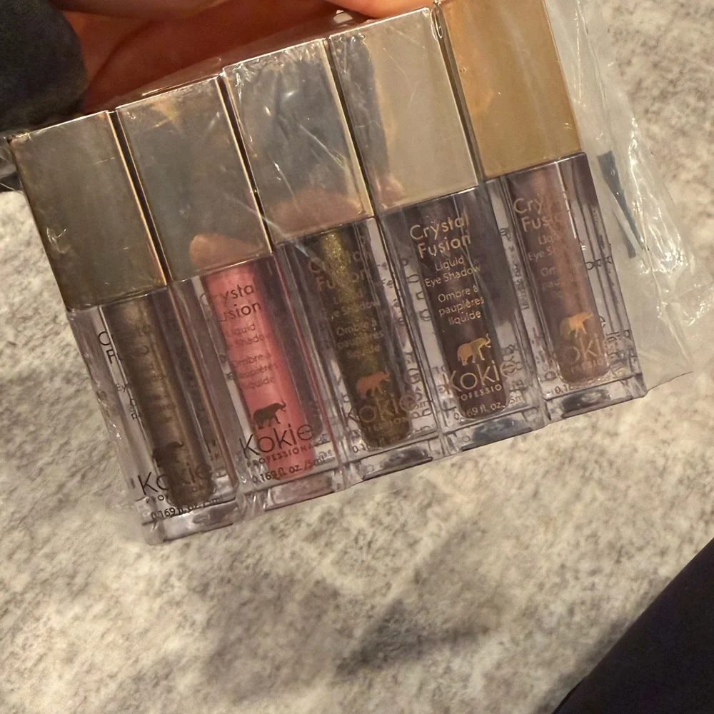 NIB 10-Pieces Kokie Professional Crystal Fusion Shimmer Liquid Eyeshadow